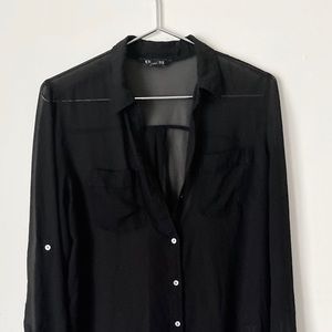 Express black long sleeve top